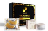 Velveux Collageen oogmasker 24k gold + oogcrème - wallen en donkere kringen - anti rimpel - skincare