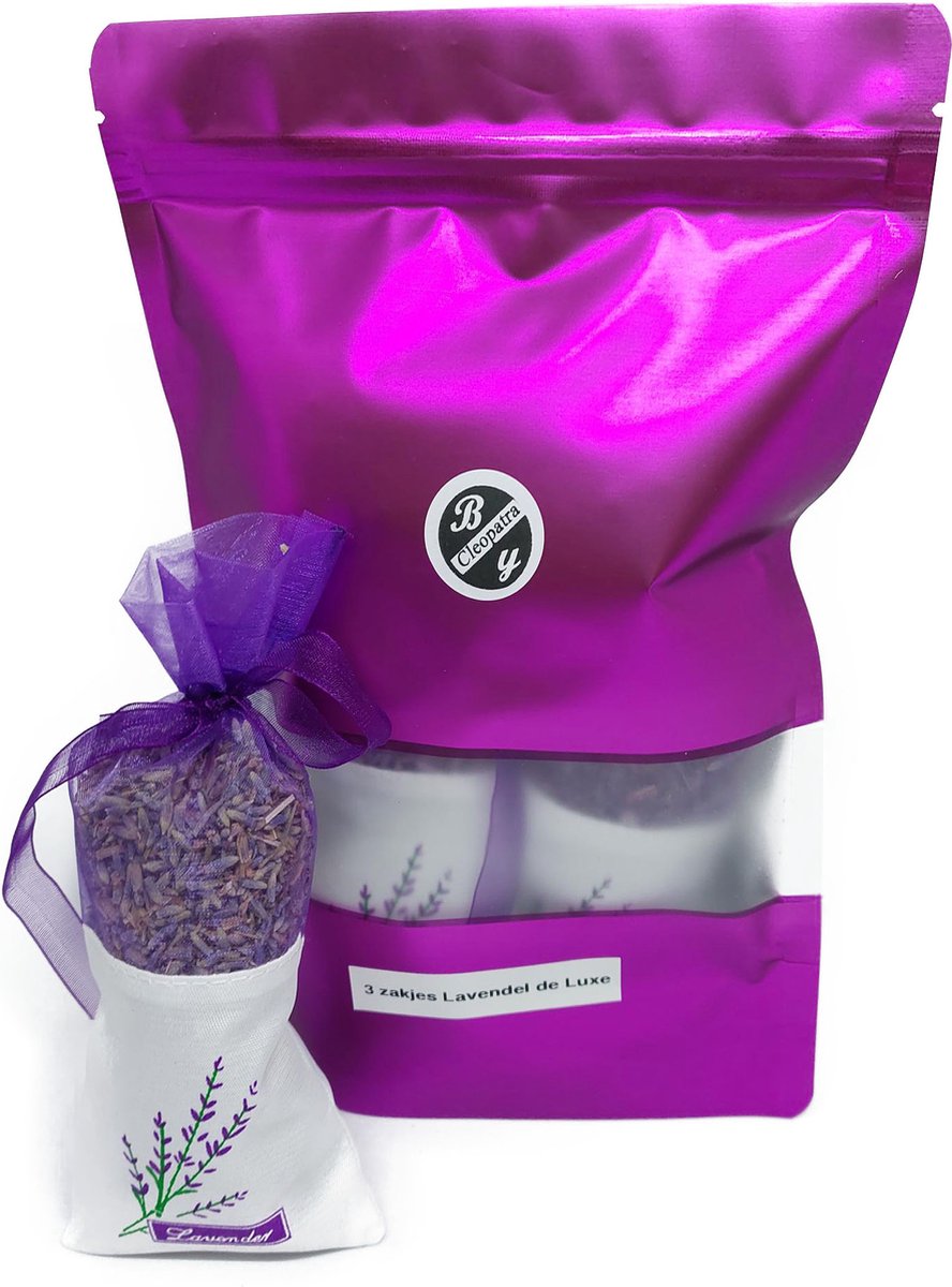 Lavendel de luxe 3 x geurzakje - ca. 20 gram per zakje - Anti motten - Anti insecten