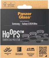 PanzerGlass - Screenprotector geschikt voor Samsung Galaxy S24 Ultra Glazen | PanzerGlass Hoops Camera Lens Protector - Case Friendly
