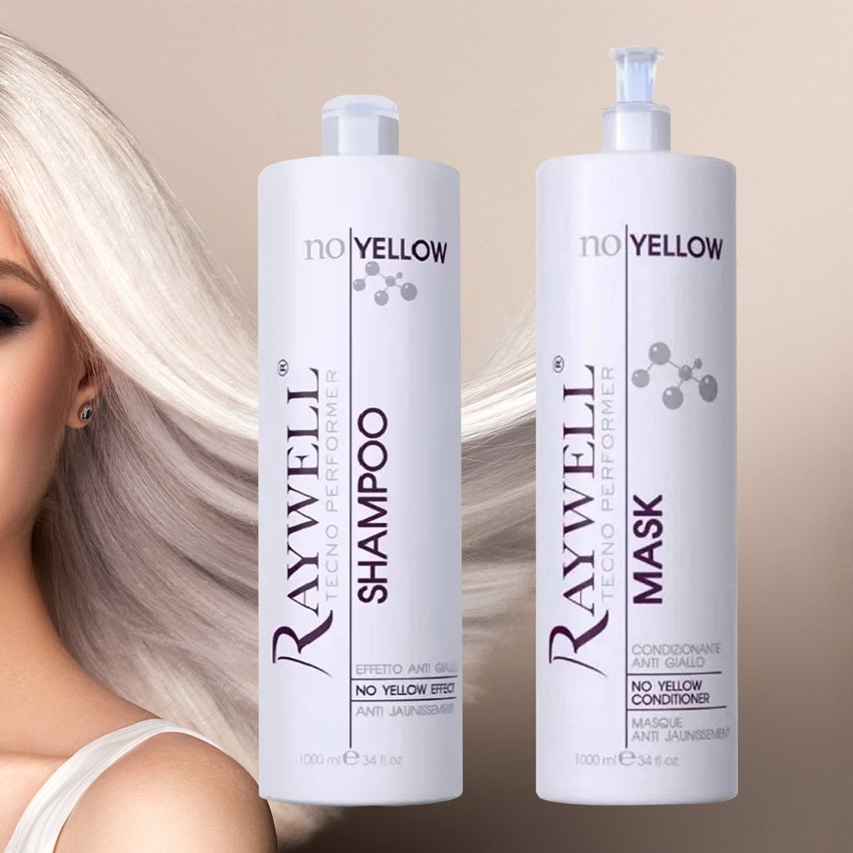 Raywell - no yellow effect shampoo - 1000ml