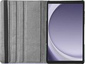 Phreeze Draaibare Tablet Hoes - Geschikt voor Samsung Galaxy Tab A9 Hoes - 8.7 Inch - 360° Graden Draaibaar - Elastiek Afsluiting - Donker Groen