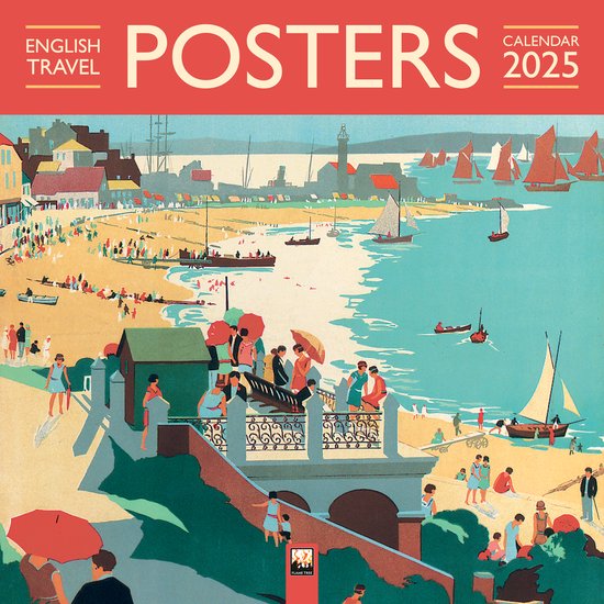 English Travel Posters Wall Calendar 2025 (Art Calendar