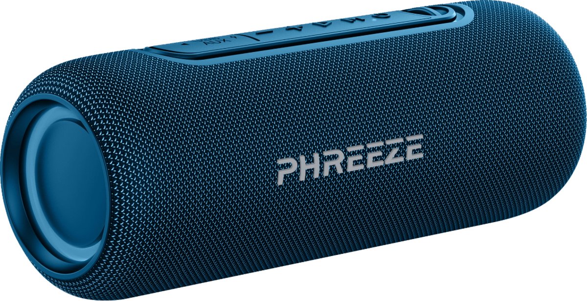 Phreeze Bluetooth Speaker - Waterdicht - Extra Bass - Blauw
