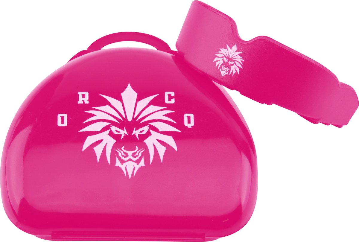 ORCQ Gebitsbeschermer - Mouthguard voor Boksen, Kickboksen en Hockey - Gebitsbeschermer voor volwassenen - Bitje met opbergdoosje - Roze