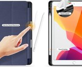 Tablet hoes geschikt voor Ipad 10.2 Inch 2019 / 2020 / 2021 - Dux Ducis Domo Book Case met Stylus pen houder - Blauw