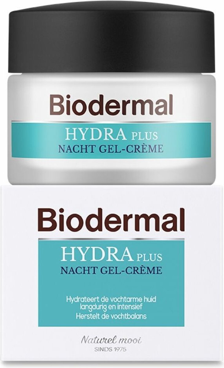 Biodermal Nachtcreme - Hydraplus nachtcrème gel voor de vochtarme huid - Nachtcreme - 50ml - Biodermal
