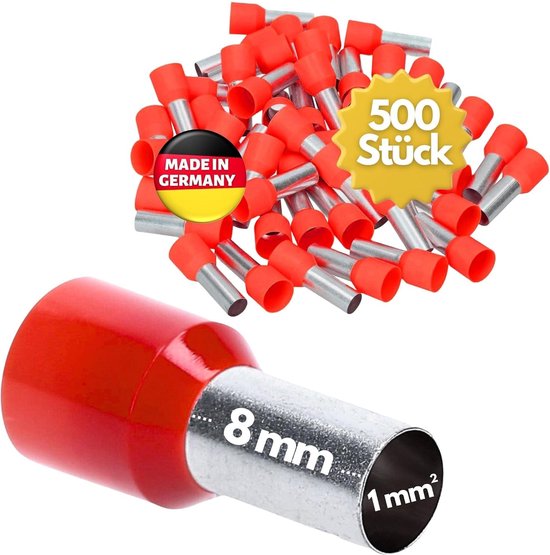 Terminales Cable 0,14mm² 8mm Marrón Terminales Aislados Kalitec - 500 Unidades Marrones Para Electricistas Profesionales | Calidad Industrial Alemana Conectores Electricidad Terminales Cable 0,14mm² 8mm Marrón Terminales Aislados Kalitec - 500 Unidades Marrones Para Electricistas Profesionales | Calidad Industrial Alemana Conectores Electricidad