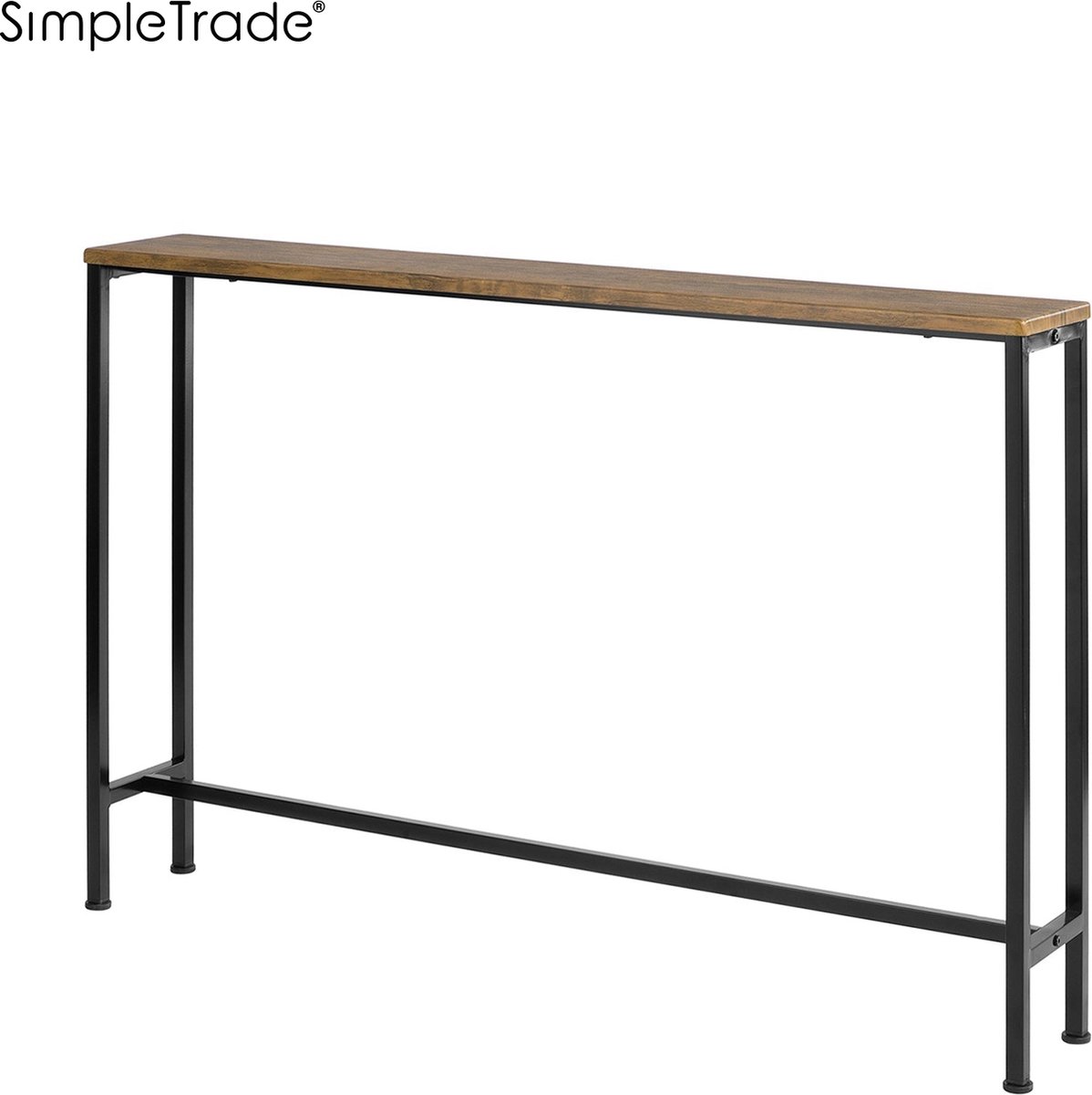 Simpletrade Tafel - Bartafel - Bijzettafel - Metaal/hout - 120x65x20 cm - Simpletrade