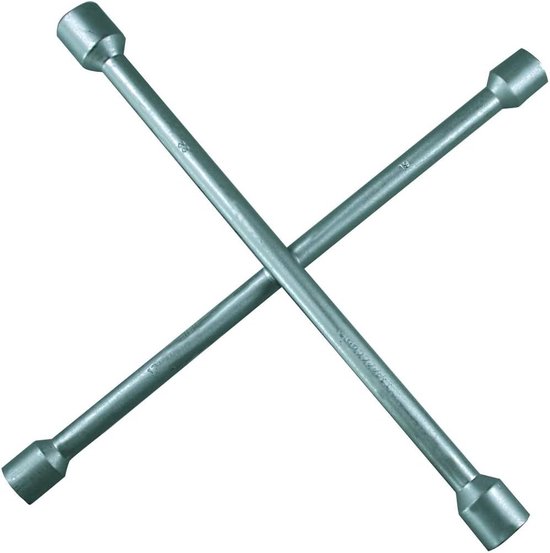 SW-Stahl 02102L Clé cruciforme pour roue, 13/16", 17-19-22 mm I Clé cruciforme pour roue I Croix pour roue 1/2 I Outil de changement de pneu I Jante croisée I Outil pour pneu I Car Cross Car
