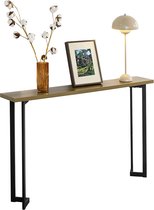 Table console Simpletrade | table d'entrée | Table d'appoint en métal | Dressoir | Couleur bois