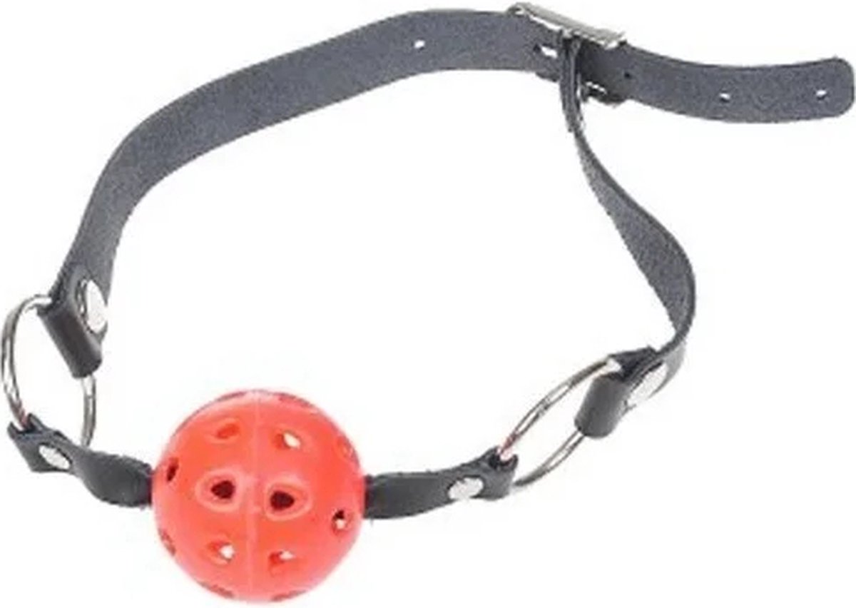 Goedkoopste Ballgag met Kunstlederen bandjes Mondknevel