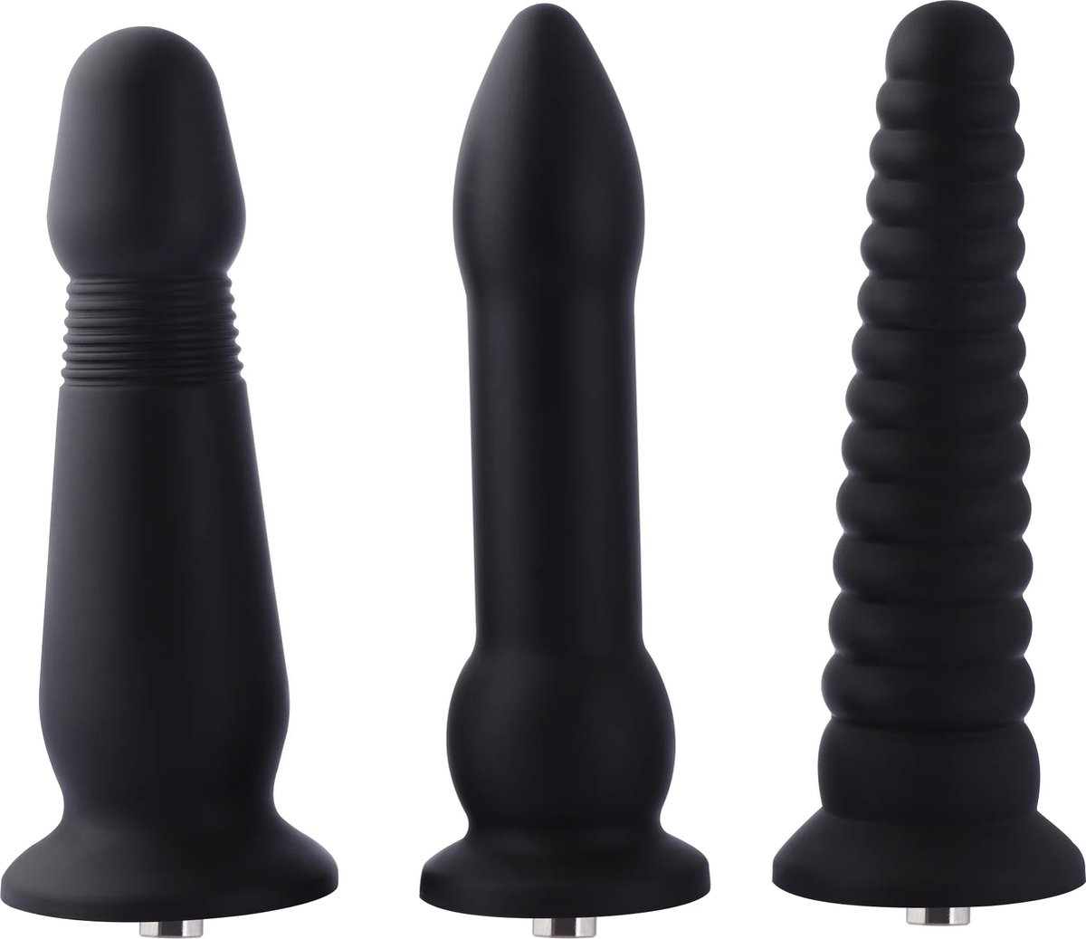 Goedkoopste Dildo Granaat KlicLok en Zuignap 25 CM Zwart