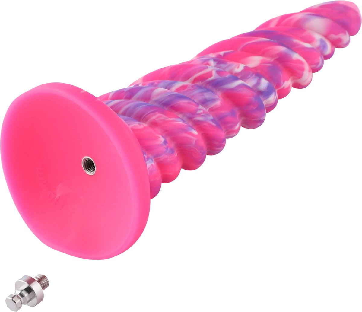 Goedkoopste Anale Fantasy Dildo KlicLok en Zuignap 26 CM Roze
