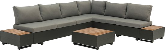 Sens-Line - Diego Loungeset - 7-delig - Bruin/Zwart