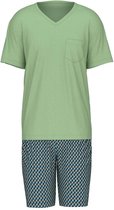 Calida Relax Imprint Pyjama korte broek - 613 Black/Green - maat L (L) - Heren Volwassenen - 100% katoen- 47187-613-L