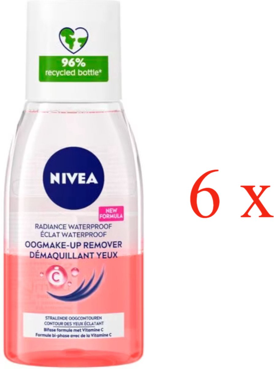 6x Nivea Oogmake-up Remover 125 ml