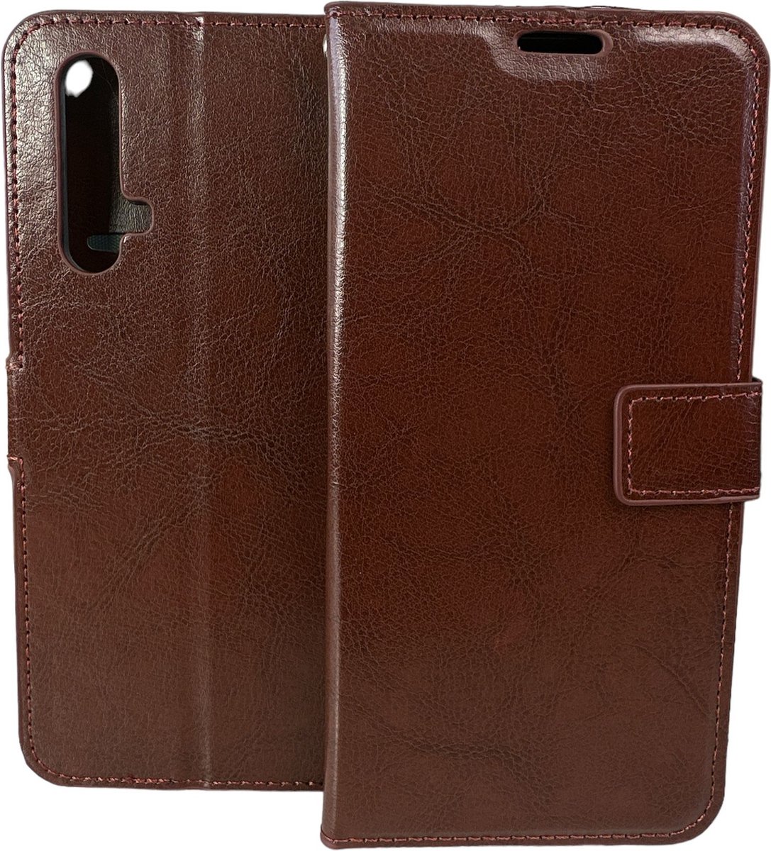 Portemonnee Book Case Hoesje Geschikt voor: Xiaomi REALME X50 5G - bruin