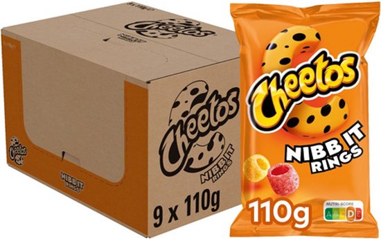 Cheetos Nibbit rings - naturel chips - 9 x 110 gr