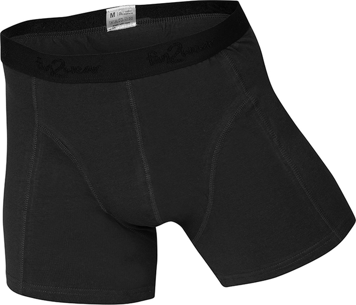 Fun2Wear Funderwear - grote maat - heren strakke boxershort 2-PACK Heren Onderbroek - Maat 7XL - Zwart