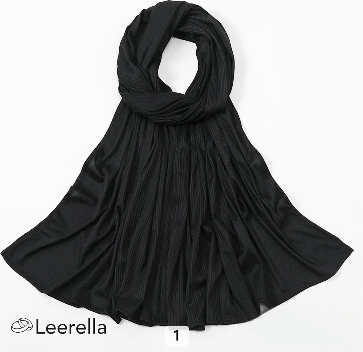 Leerella Oogverblindende Dames Sjaals - Hijab Zwart CLR1- Monochrome Strepen in Nieuwe Mode 170x70cm: Een Perfect Moederdag, Verjaardag of Valentijnsdag Cadeau - Beschikbaar in 15 Prachtige Kleuren!"