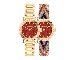 Missoni Lucky Stones MWECA0423 Horloge - Staal - Goudkleurig - Ø 34 mm