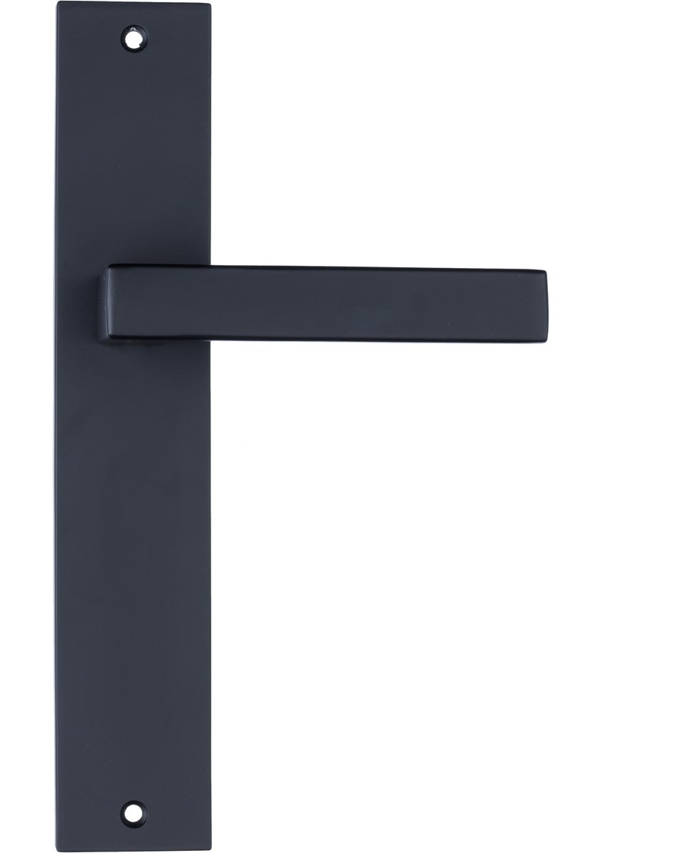 Ostiumhome® Veneto - Deurklink - Mat Zwart - op Schild - Vierkant - Complete Set
