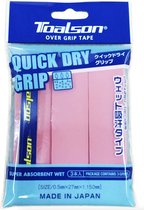 Toalson Quick Dry Overgrip Roze - Pink (Nieuw2024) - Tennis Padel - 3 Stuks