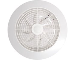 CristalRecord - Plafondventilator Moli WIFI Ø 50 cm RGB wit