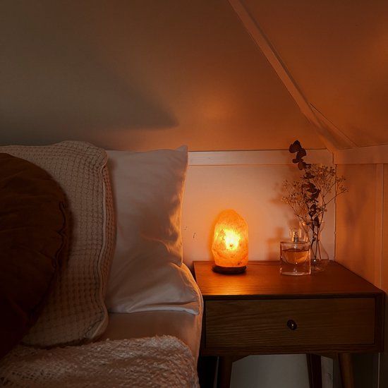 Orakl® - Lampe à sel de l'Himalaya Eglo - 3-4 KG - Avec variateur - 100% sel de l'Himalaya