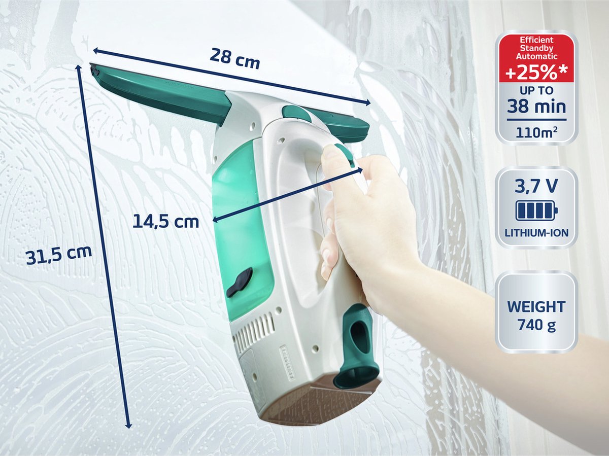 Leifheit Dry & Clean raamzuiger - click system thumbnail 4