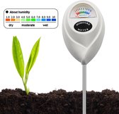 Vochtmeter Voor Planten - Vochtigheidsmeter - Binnen En Buiten - Vochtmeter Grond - Watermeter -Tuinartikelen - Wit