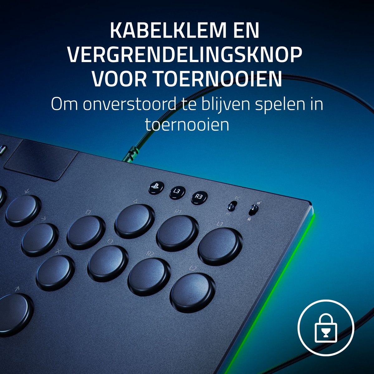 Razer Kitsune - Optische Arcade Controller voor PS5 & PC - RGB – foto 3