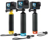 Drijvende Handgreep - Waterbestendig - Compatibel met GoPro - Blauw - Incl. Polsband