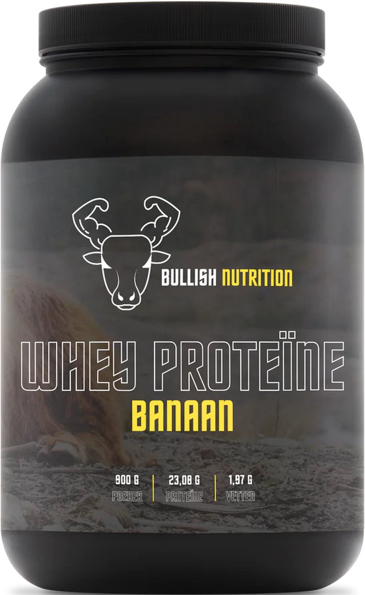 Bullish Nutrition - whey protein - Banaan - 900g