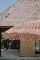 Bali parasol macrame - zand - 250 cm