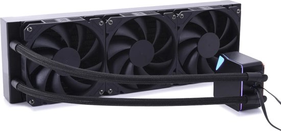 Alphacool Core Ocean T38 AIO 360mm - Vloeistofkoelsysteem processor - afmeting radiator: 360 mm - (voor: Intel LGA 1700, 1200, 115X, 2066 - AMD AM5, AM4) - 3x 120 mm Fans - zwart