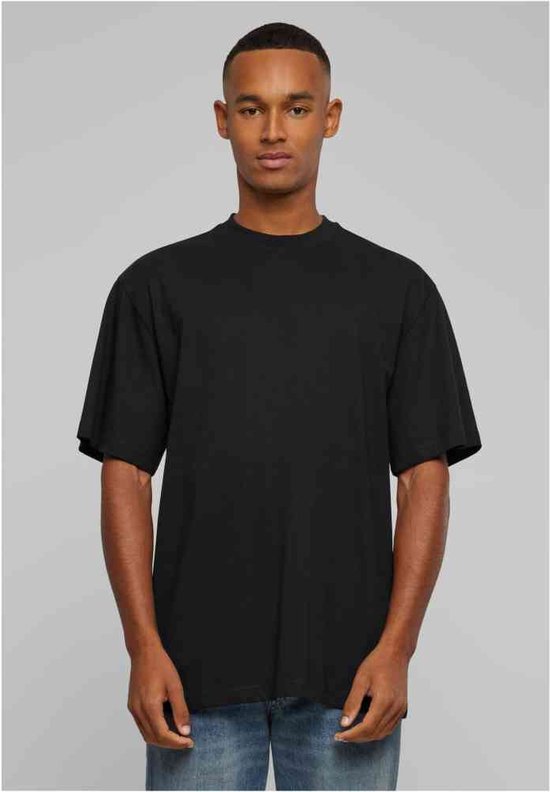 Urban Classics - Tall 2-pack Heren T-shirt - Zwart/Zwart