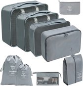 Packing Cubes - Backpack - Koffer Organizer Set 9 stuks - Waterdichte Reistas - Reiszakken Kleding - Bagage Organizers - Cadeau Vrouw Man - Zwart