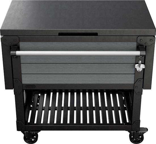 Keter Unity Patio Cooler Partytafel - 95,5x58,4x89,8cm - Zwart van Merkloos — afbeelding 2