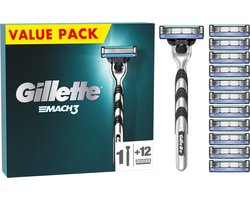 Product afbeelding van Gillette Mach3 scheermesjes - 12 stuks