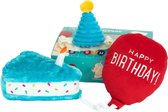 ZippyPaws- honden verjaardag box- honden cadeau-hondenspeelgoed- Blauw