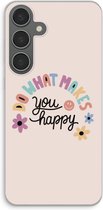 Case Company® - Hoesje geschikt voor Samsung Galaxy S24 Plus hoesje - Happy days - Soft Cover Telefoonhoesje - Bescherming aan alle Kanten en Schermrand