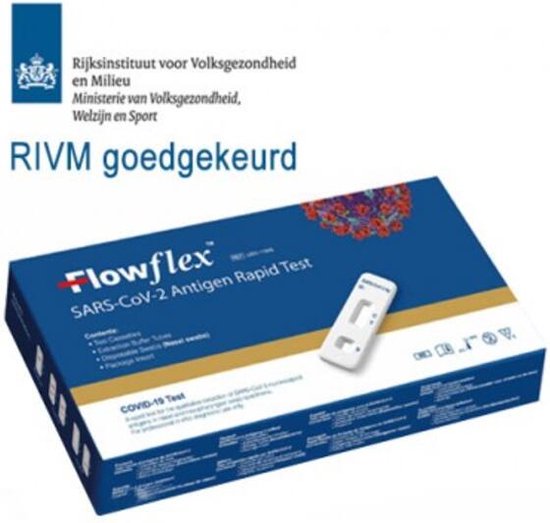 FlowFlex Corona Zelftest – 5 stuks – Covid-19 – RIVM