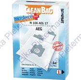 CleanBag stofzuigerzakken 4 stuks - Geschikt voor AEG Ingenio Smart Vampyrino - Gr 5S - Inclusief 1 filter - Alternatief