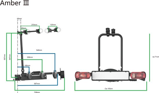 Pro-user Fietsendrager - Amber - 3 Fietsen van Pro — afbeelding 5