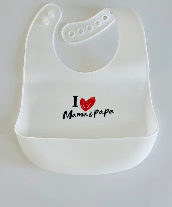 Cadeauset voor baby's, 5-delig, model I Love Mama-Papa, blauw