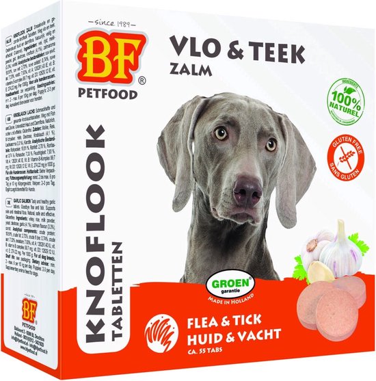 Comprimés d'ail BF Petfood contre les puces et les tiques