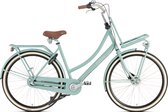 Vélo de transport Popal Daily Dutch Prestige N3 - Vélo de ville pour femmes - 47 centimètres - Vert minéral