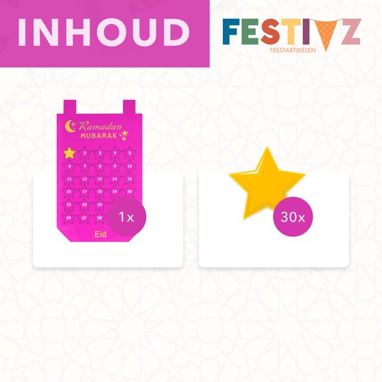 Ramadan Advent calendar, Ramadan Decor, Ramadan Decoration, Muslim holiday, Muslim gifts - België