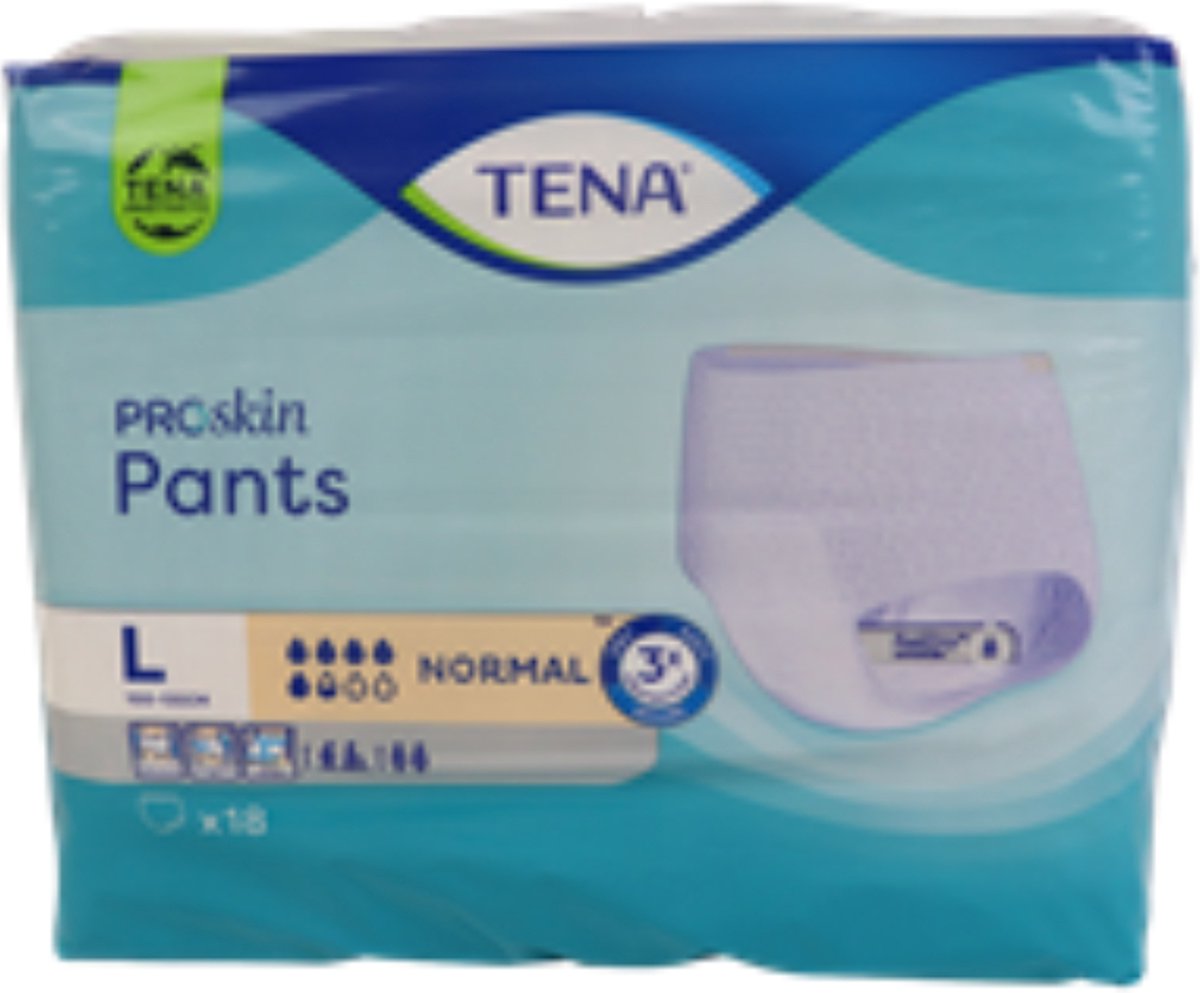 Goedkoopste Voordeelverpakking 4 X TENA Proskin Pants Normal - Large, 18st (791628